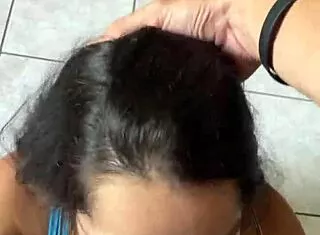 nerd busty brunette deepthroats wellington prado's big cock mirror pov