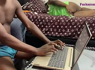 my new bbw ebony girlfriend ripped clothes bent over doggystyle moaning dripping full vid