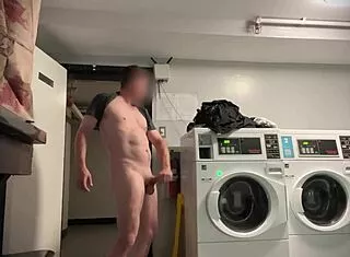 damn stroking my cock nude outdoors... almost caught flashing hairy pits!