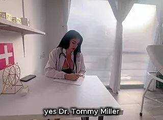 Doctor Stella Osorio deepthroats patient's cock swallows cum in hospital roleplay