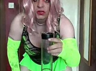 sissy piss tube filled for swallowing humiliation