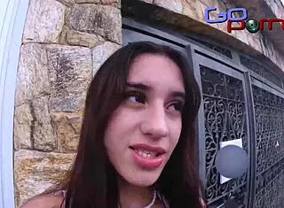 i finally fuck this skinny latina with monster black cock on street