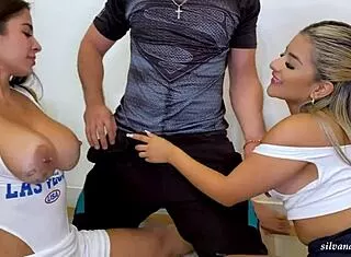 Hot Yoga Teacher Pounds Big Tits Latina Students Curvy Ebony Pussy 3some