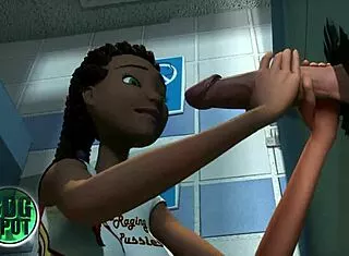 Black Teen Gloryhole Deepthroat Swallows Monster Cum Loads