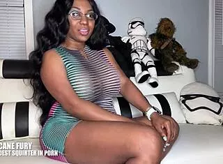 watch my creamy ebony pussy unleash massive squirt