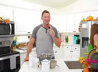 stepdaughter's tight family pie tastes best baked fresh in kitchen for daddy