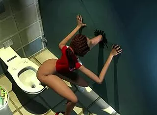 Black Teen Gloryhole Deepthroat Swallows Monster Cum Loads