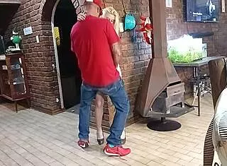 Caught Husband Cheating Standing Fuck Blonde Prostitute
