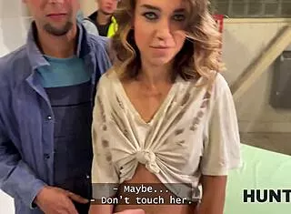 so elena the naughty whore puts on this wild sex show for her coworkers... hunt4k style.