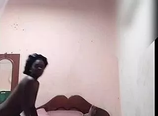 I hid the camera in her dorm to catch my submissive roommate wife