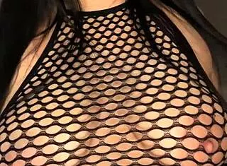 Sexy Latina Fucks Wet Pussy With Big Natural Tits