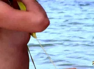 hey girls, beach day turns into wild anal dp foursome cumshot fun