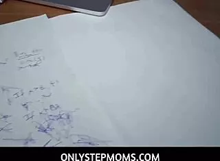 Big Tits Tattooed Stepmom Catches Johnny Masturbating Exam Study Fail