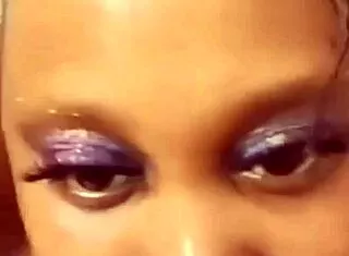 Cheating Ebony BBW Thot Teases in Shower!