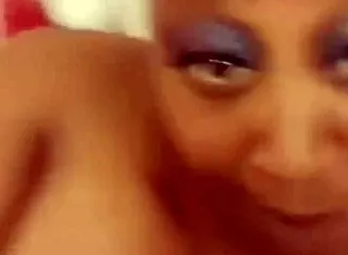 Cheating Ebony BBW Thot Teases in Shower!