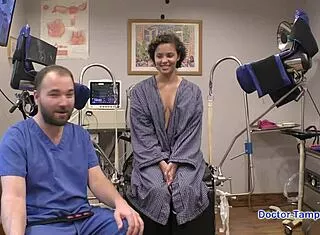 dr tampa's relaxed gyno has rebel wyatt moaning with vibrator