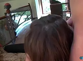 Brunette Babe Sucks Dick Hard Before Pussy Plow Ride