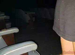 Cuckold Wife Sucks Strangers in Porn Cinema Gloryhole
