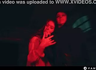 amirah dominates ashby winter's wet pussy in lezdom vampire fingering!