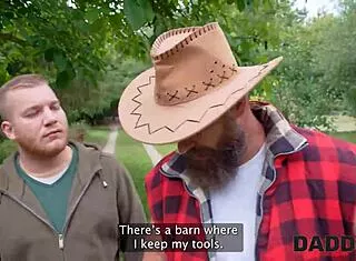 meeting stepdaddy turned into hot outdoor sex with his son's girlfriend