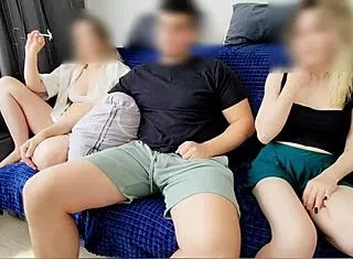 stepdaughter jerks stepdad stepmom burns with jealousy creampie