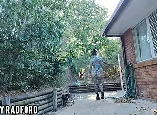 Outdoor Mature Milf Strips Rips Clothes Shakes Huge Ass Bikini Try-On
