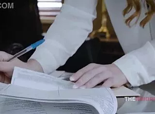 boss demands ass submission over layoffs in wild office 3some