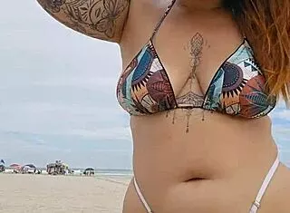 flashing panties at beach to lure married guys for fun