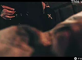 amirah dominates ashby winter's wet pussy in lezdom vampire fingering!