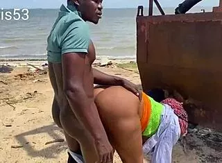 hey wanna see this hot beach fuck with monster cock destroying big ass
