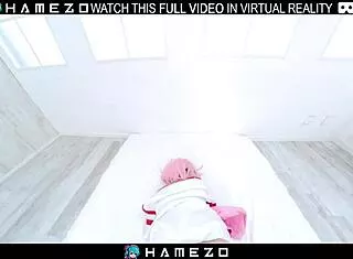 anna saotome's vr cosplay has her moaning in cowgirl wet pussy ride
