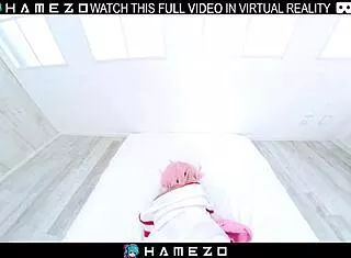 anna saotome's vr cosplay has her moaning in cowgirl wet pussy ride