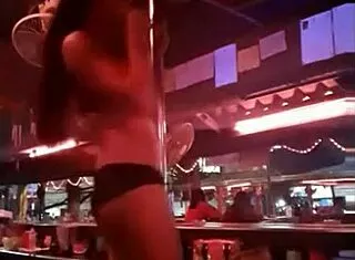 thai shemale ladyboy dances seductively on stage