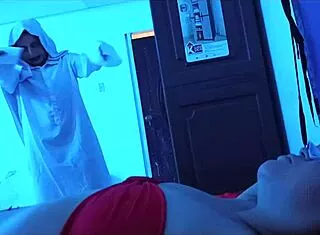 Halloween Terror Story: Latina Chubby Sucks Huge Cock Then Fucks Hard
