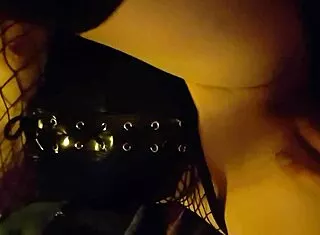 petite french punk slut shows off lingerie in exhibitionist masturbation