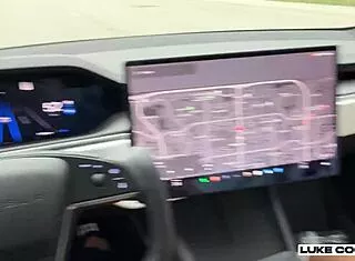 teaching stepsis driving 😏 she hops on my cock instead 🔥