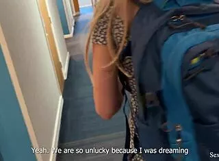 stepmom catches you spying then drains balls on bed despite girlfriend taboo