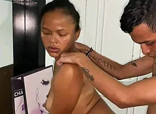 Colombian Trans Latina Fucks Girlfriend's Friend Missionary Doggystyle