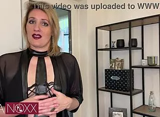 German Milf Cuckold Humiliates Hubby In Cage!