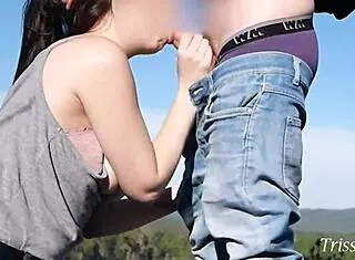 From Calm Hike to Heated Blowjob and Doggystyle Over Forest with Triss-Witch