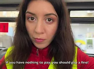 bus conductor catches cheaters and fucks them rough creampie style 😈