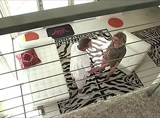 Big Ass Blonde Fucks Handyman Bathroom Husband Joins Double Penetration!