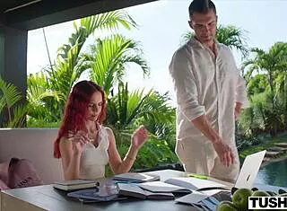 tushy redhead sirena milano craves tight ass filled hard