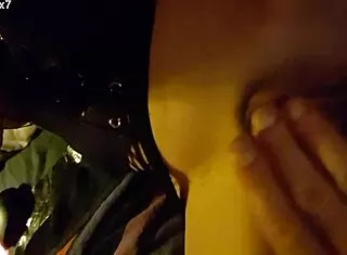 petite french punk slut shows off lingerie in exhibitionist masturbation