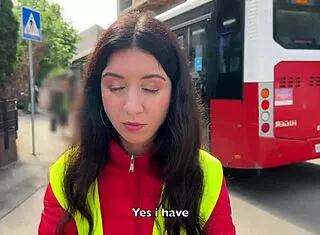 bus conductor catches cheaters and fucks them rough creampie style 😈
