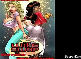 Sassy PAWG swaps for big booty ebony wife interracial