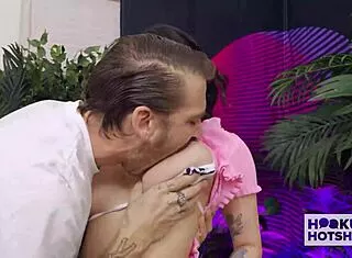 Milk-Tank Hooker Aviana Violet Craves Bryan Gozzling's Deep Fuck