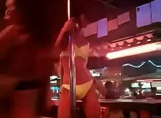 thai shemale ladyboy dances seductively on stage