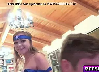 i'm dying to share this horny party babe's huge hard dick skills