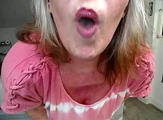 Fresh Smoking Tease Ignites Dawnskye1962's Curvy Mature Panties and Boobs Desire